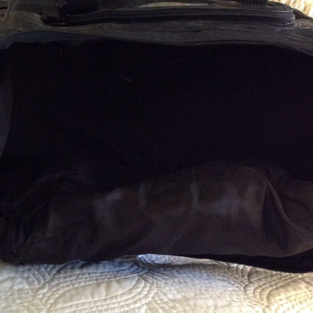 NOS Leather Patchwork Duffle Bag, Weekender, Outside Pocket, Dudecore, Quality - Picture 2 of 4